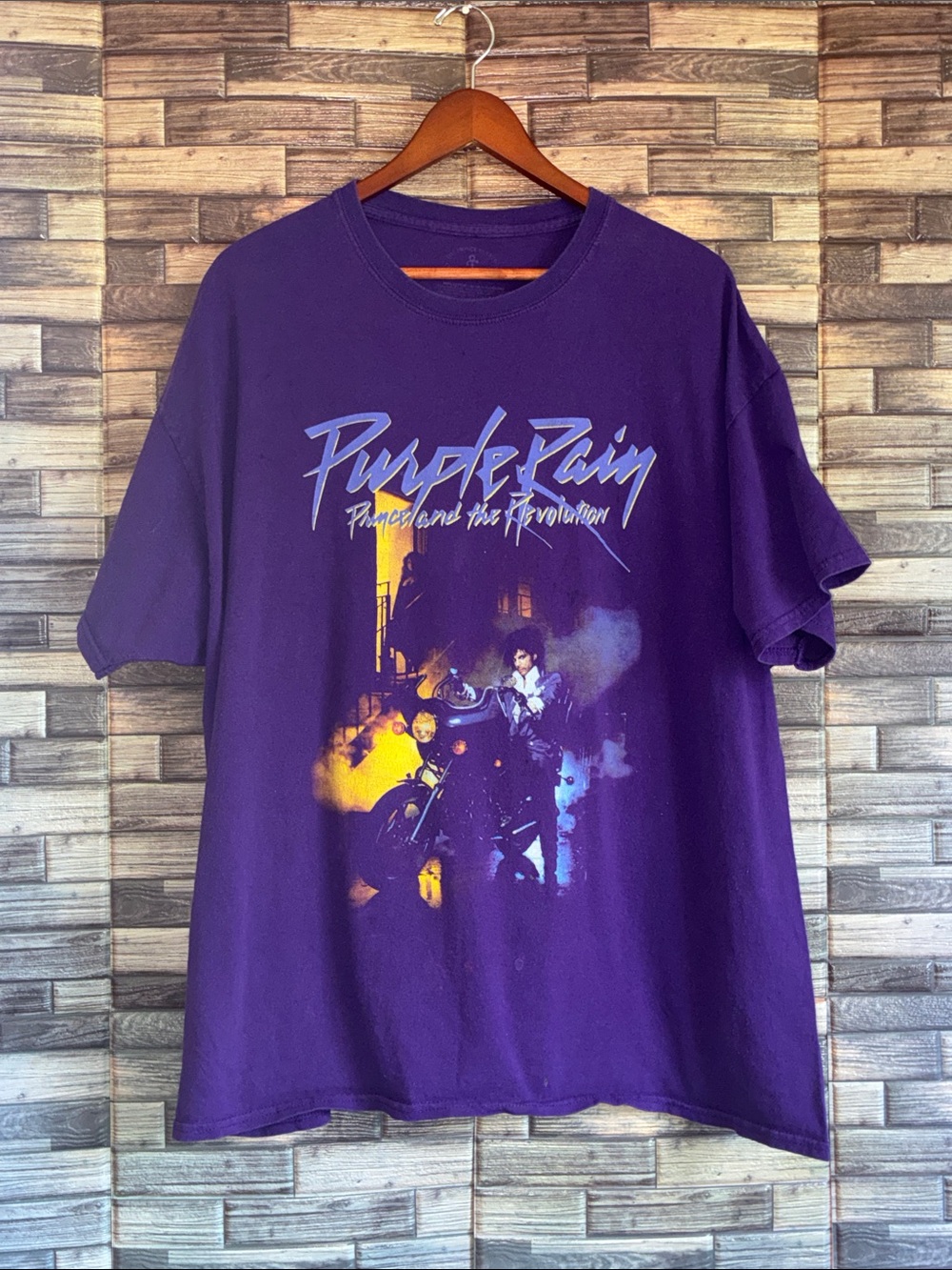 Prince 2XL Purple Rain Design Purple Pre Owned T Shirt